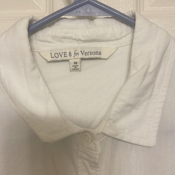 Love 8 for Versona White Button Down - Picture 2 of 8